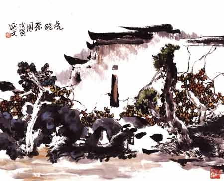 虎跑茶图